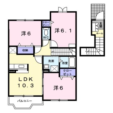 アンジェリカ D 203の間取り図