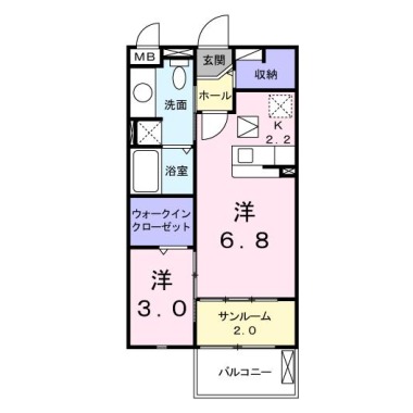 アルモニー 102の間取り図