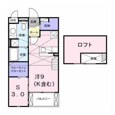 アルモニー 202の間取り図