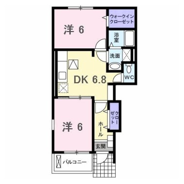 サンパティーク・パレス D 101の間取り図