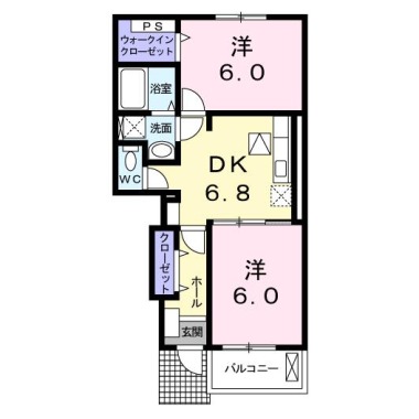 フリーデ 103の間取り図