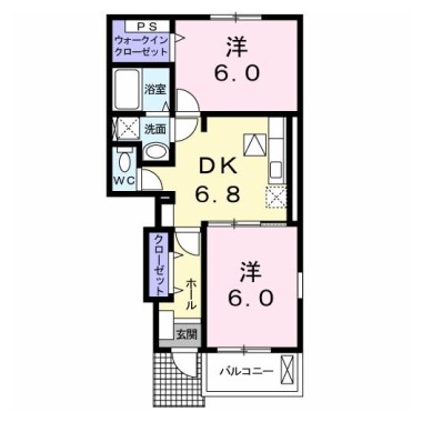 フリーデ 105の間取り図