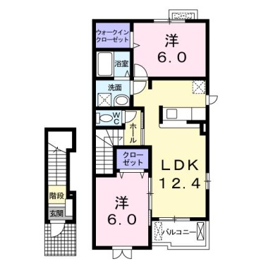 ルチェルナ II 203の間取り図