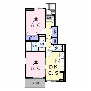 ストロベリーガーデンB 103の間取り図