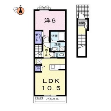 エピナール B 202の間取り図