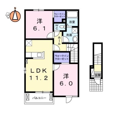 フィオーレNS IVーB 201の間取り図