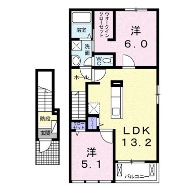 クラール名東イースト B 203の間取り図