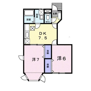 クレストール北島 C 103の間取り図
