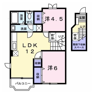 クレストール北島 C 203の間取り図