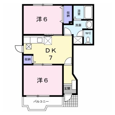 シャンゼリゼ弐番館 101の間取り図