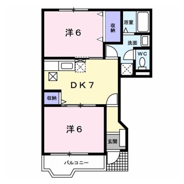 シャンゼリゼ弐番館 102の間取り図