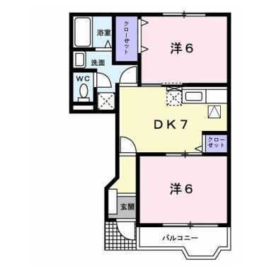 シャンゼリゼ弐番館 103の間取り図
