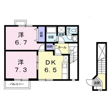 サニースクエアー 203の間取り図