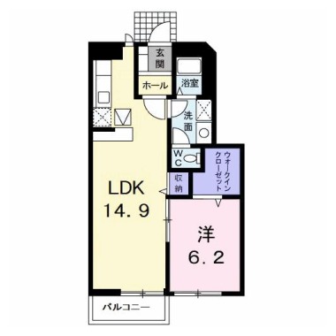 プチメゾンパール I 102の間取り図