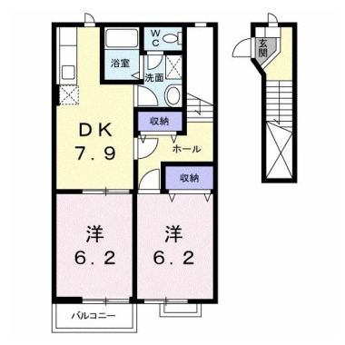 プチメゾンパール I 202の間取り図