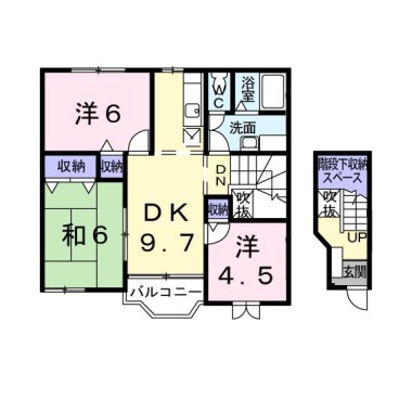 クワ フォレスト 201の間取り図