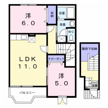 ハイツ ロジュマンB 202の間取り図
