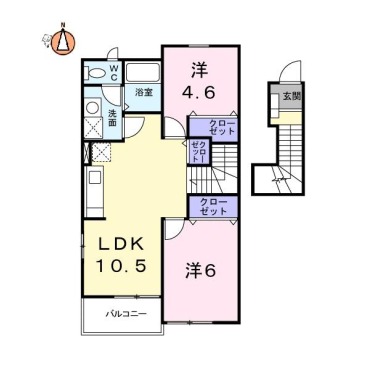 サントゥール サウス 203の間取り図