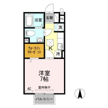 メイユール 102の間取り図