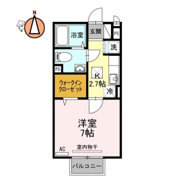 メイユール 103の間取り図