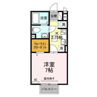 メイユール 203の間取り図