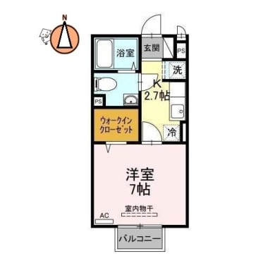 メイユール 206の間取り図