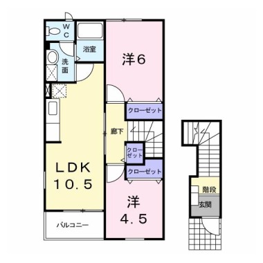 グリーンパレスA 201の間取り図