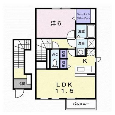 アルト・アルベロA 205の間取り図