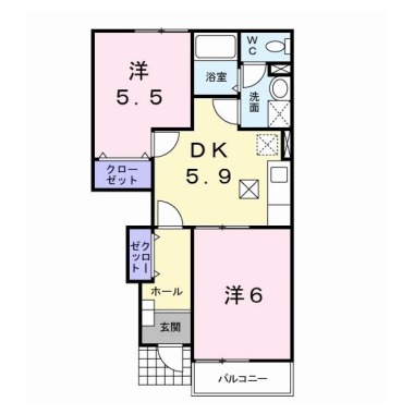 メゾン リヴァージュ 103の間取り図