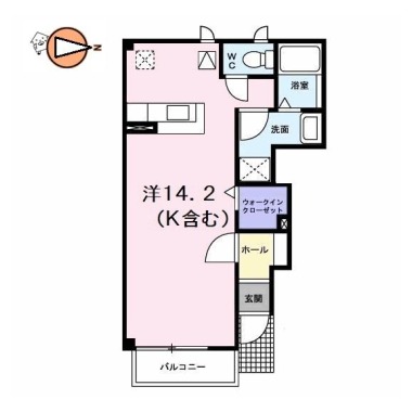 アルト・アルベロD 102の間取り図