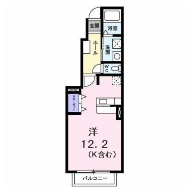 セレノ・カーサ A 102の間取り図