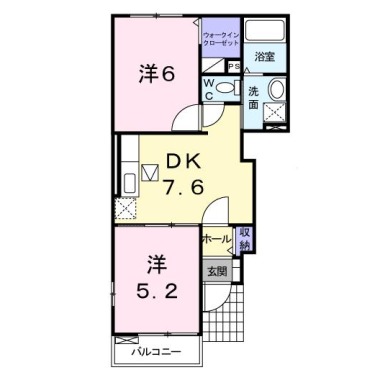 グリュックハウス A 101の間取り図