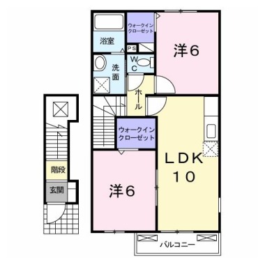 グリュックハウス A 205の間取り図
