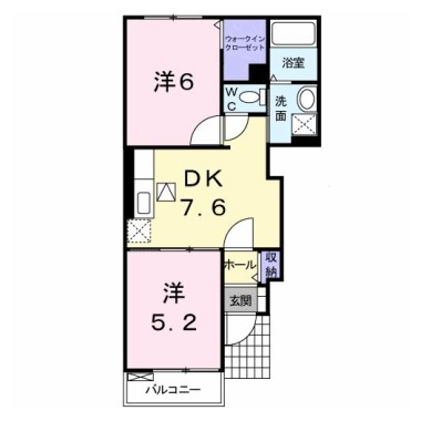 プランタン 101の間取り図