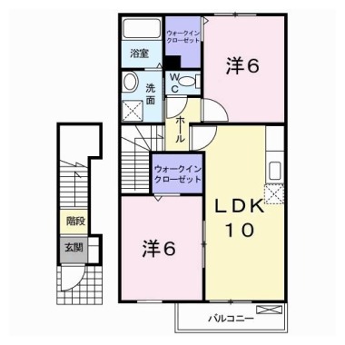 プランタン 203の間取り図