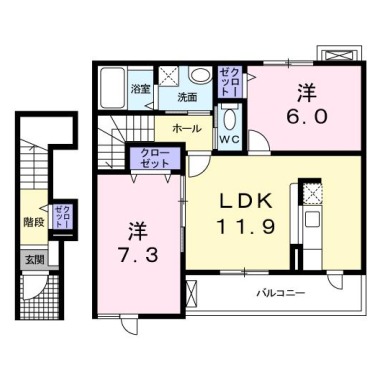セレーノ 202の間取り図
