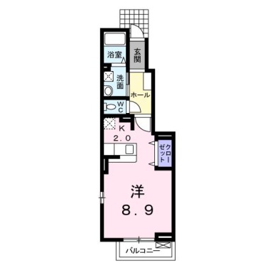 ボンヌ・シャンス 105の間取り図