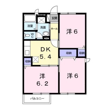 ハレクラニI 201の間取り図