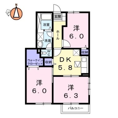ミレニアムS II 101の間取り図