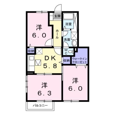 ミレニアムS II 105の間取り図