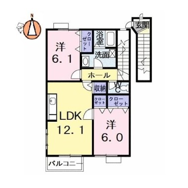 ミレニアムS II 205の間取り図