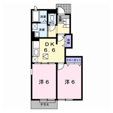 モーント シャイン B 103の間取り図