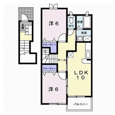 モーント シャイン B 202の間取り図