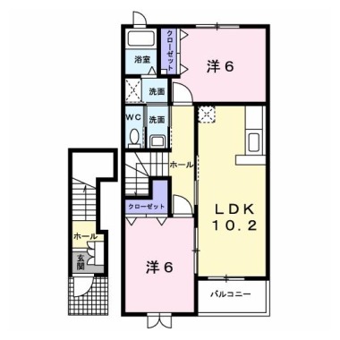 アルドーレ A 203の間取り図