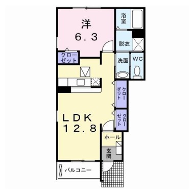 サンリット コアA 101の間取り図