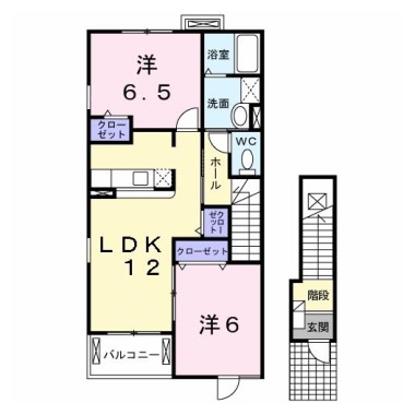 サンリット コアA 201の間取り図