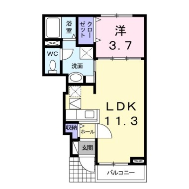 ボヌール 103の間取り図