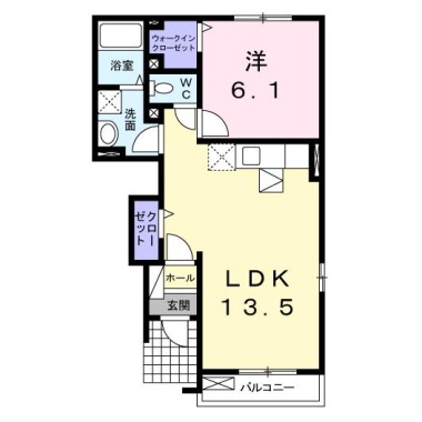 ホテイ 101の間取り図