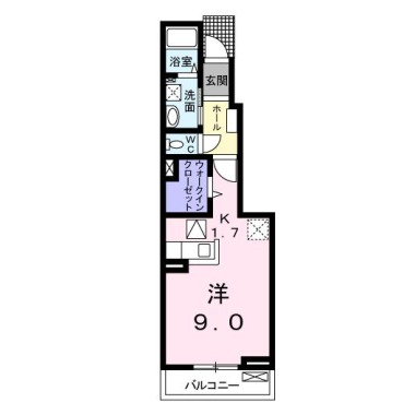 コーポ・ソレイユ 103の間取り図