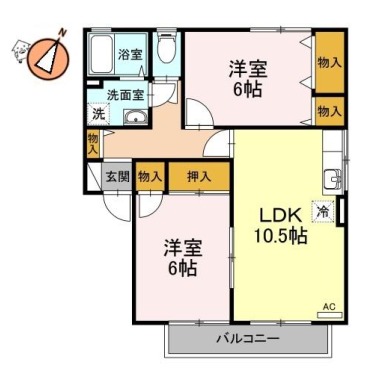 アムール B102の間取り図